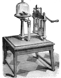A typical 19th century air pump