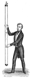 An experiment used to investigate the inertia of bodies using two suspended weights whose movements could be accurately measure, and allowing one to collide with the other, which was stationary