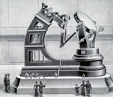 The siderostat of the horizontal telescope