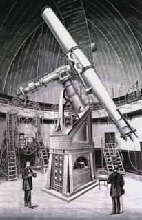 The interior of the Kuffner Observatory, is one of two telescope-equipped public astronomical observatories situated in Austria's capital, Vienna