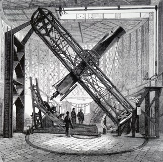 The interior of the Royal Observatory, Greenwich, an observatory situated on a hill in Greenwich Park, overlooking the River Thames