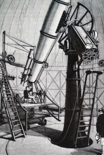 Robert Stirling Newall's25 - inch refractor on a 'German' equatorial mounting