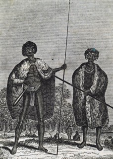 Engraving of native Australians