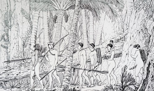 A family of Puri Indians, Brazil
