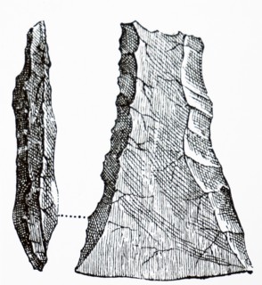 Neolithic flint wedge shaped Celt