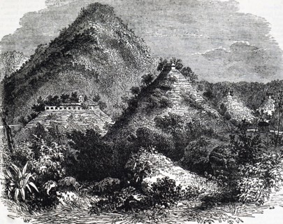 The ruins of Palenque, a Mayan city in southern Mexico dating from226 BC