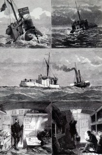 Cleopatra'S Needle, an obelisk from Alexandria being transported to England