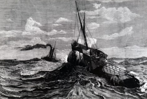 Cleopatra'S Needle, an obelisk from Alexandria being transported to England