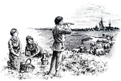 A Russian orphan hired out by the state to herd geese, sheep, and cattle