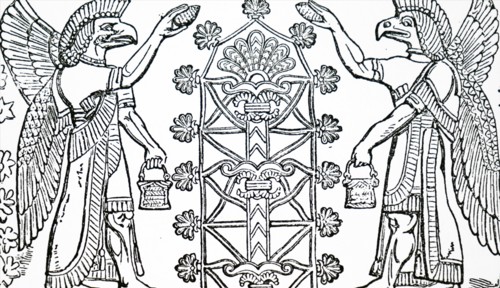 The Assyrian God Nisroch, the God of Agriculture