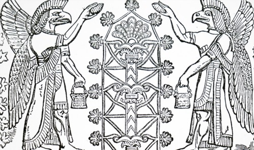 The Assyrian God Nisroch, the God of Agriculture