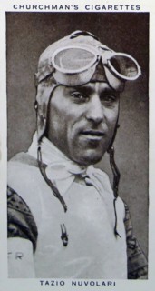 Churchman Kings of Speed Series cigarette card depicting Tazio Nuvolari