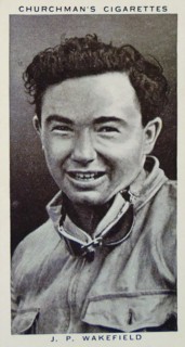 Churchman Kings of Speed Series cigarette card depicting John Peter Wakefield
