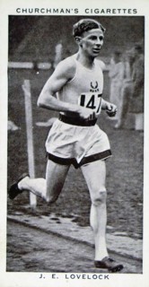Churchman Kings of Speed Series cigarette card depicting Jack Lovelock