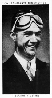Churchman Kings of Speed Series cigarette card depicting Howard Robard Hughes Jr