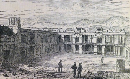 The interior of the British residency in Kabul, during the Second Anglo-Afghan War