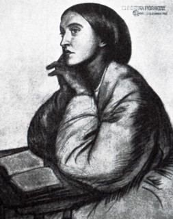 Christina Rossetti, sister of Dante Gabriel Rossetti 1828-1882) a British poet, illustrator, painter and translator