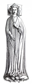 The effigy of Eleanor of Castile