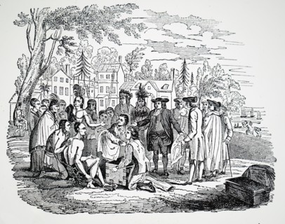 William Penn treating with Indians