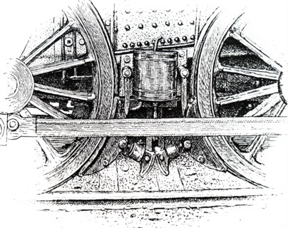 A locomotive drive brake