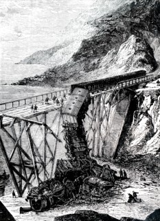 The aftermath of a major train accident