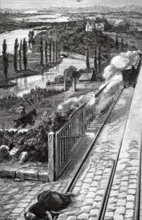 A woman who had been struck by a train at a level crossing