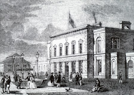 The exterior of Blackwall Station