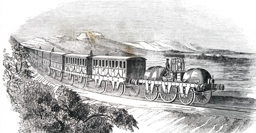 The Parsey compressed-air locomotive designed by Arthur Parsey