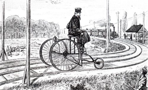 A tricycle used to carry out track inspections on German railways