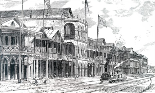 The Terminus of the Panama Railway at Colón
