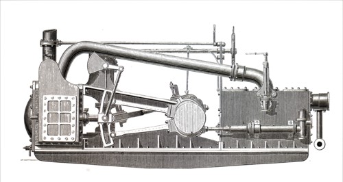 An early steam turbine, a device that extracts thermal energy from pressurised steam and uses it to do mechanical work on a rotating output shaft