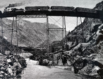 A curved viaduct, Georgetown, Colorado