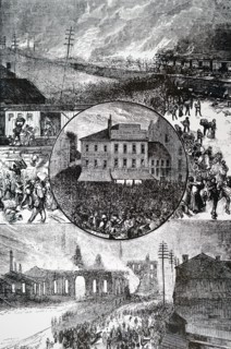 Scenes at Pittsburgh during the railway workers strike