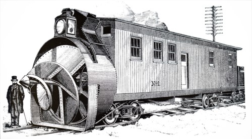 The Caldwell 'Cyclone Steam Snowplough'