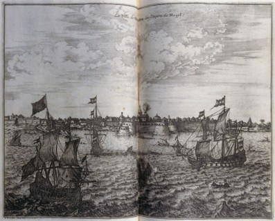 a coastal Mughal city in India, 17th century