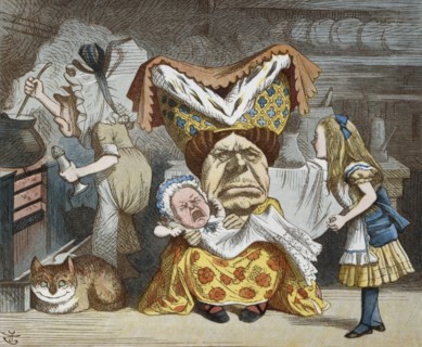 Illustration by Tenniel, from the 1890 edition of 'Alice in Wonderland' by Lewis Carroll