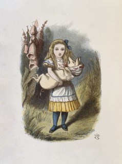 Illustration by Tenniel, from the 1890 edition of 'Alice in Wonderland' by Lewis Carroll