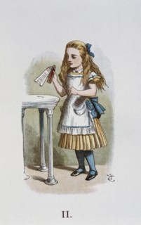 Illustration by Tenniel, from the 1890 edition of 'Alice in Wonderland' by Lewis Carroll