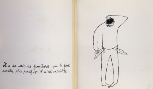 Illustrated edition by Pierre Etaix, circa 1981, for the birthday of Jean-Claude Carrière, a French novelist, screenwriter, actor,