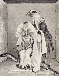 illustration by Max Ernst, for 'Misfortunes of the Immortals'