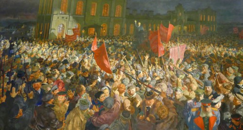 Speech by Lenin at the outset of the Russian revolution October 1917