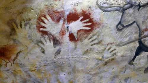 Cave painting found in the Cave of Altamira, located in Cantabria, Spain, dating from the Upper Paleolithic period