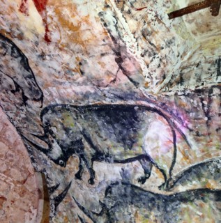 Cave painting found in the Cave of Altamira, located in Cantabria, Spain, dating from the Upper Paleolithic period