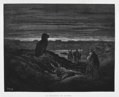 Death of the Prophet of Bethel, Illustration from the Dore Bible 1866
