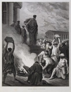 Saint Paul at Ephesus, Illustration from the Dore Bible 1866