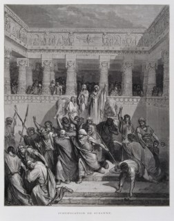 The Justification of Susanna, Illustration from the Dore Bible 1866