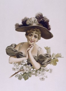 French art-deco postcard