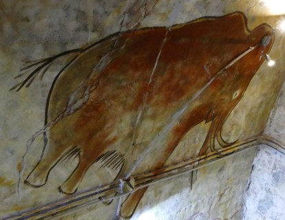 Replica painting from the Cave of Altamira