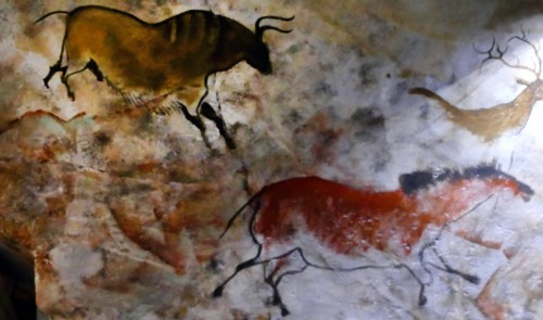 Replica painting from the Cave of Altamira