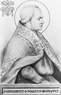 Portrait of Pope Gregory I, commonly known as Saint Gregory the Great